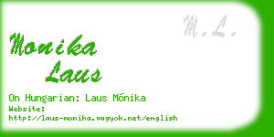 monika laus business card